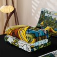 thumbnail image 5 of catabedysis Stained Glass Camping Zipper Full Size Comforter Sets with Fitted Sheet and 2 Pillowcases,Tent Van Print Zipper Bedding Set For Boys,Multicolor,Black Reversible,4 Pieces, 5 of 7