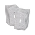 thumbnail image 1 of 2 Pcs Outlet Covers Shiny Silver Rhinestones Wall Plate 1 Gang Toggle Light Switch Cover Decorative Durable Switch Covers, 1 of 4