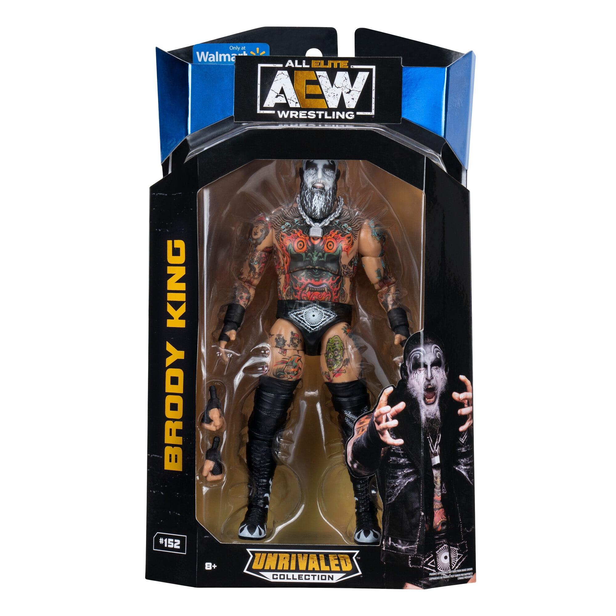 AEW Unmatched Brody King - 6-Inch Figure with Chain Necklace AEW Unmatched Brody King - 6-Inch Figure with Chain Necklace