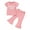 Pink, variant on Bagilaanoe 2pcs Toddler Baby Girl Pants Set Letters Short Sleeve T-shirt Tops + Flare Trousers 6M 12M 18M 24M 3T 4T Kids Casual Clothes