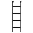 thumbnail image 2 of Wall Mounted Metal Ladder for Home, Four Step Ladder, Basement Window Well Egress Exit Ladder, Heavy Duty Garden Wall Ladder for Attic Loft Dorm RV Deck, 330 lbs Load Bearing, 2 of 8