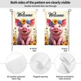 thumbnail image 2 of Spring Summer Pig Garden Flag 12x18 Inch Double SidedWelcome Floral Piglet Yard FlagCute Pig With Flower Outdoor Decoration, 2 of 8