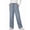 DenimBlue, variant on MOSHU Wide Leg Jeans for Women Elastic Waisted Denim Pants Straight Casual Womens Jean with Side Pockets