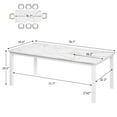 thumbnail image 2 of QinaQin Industrial Style Dining Table, 70.9-Inch/71-Inch Rectangular Wooden Table, Seats 4-6 People, Metal Frame, Rounded Corners, for Dining Room, Kitchen, Restaurant (Chairs Not Included), 2 of 6
