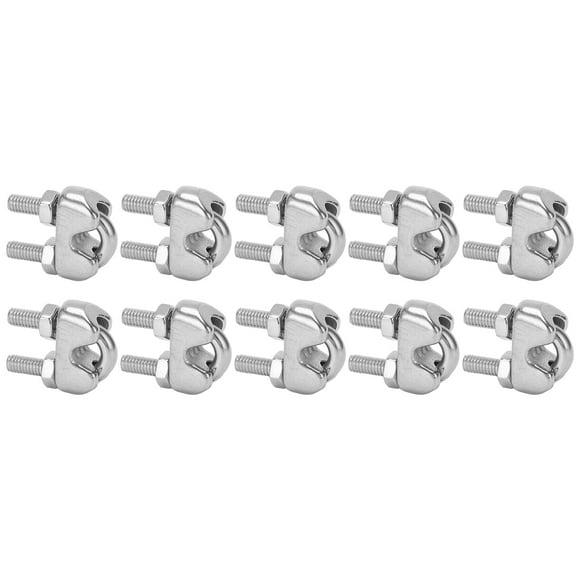 Wire Rope Cable Clip Clamp, U Bolt Saddle Fastener U Bolt Saddle Fastener 3/16 Inch for Fix Patio Furniture for Awnings