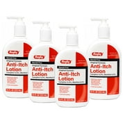 4 Pack - Rugby Original Formula Anti-Itch Lotion Camphor 0.5% , Menthol 0.5%, Steroid-Free, for Dry Skin, Insect Bite, Poison Ivy, Sunburns, 7.5 Fl Oz