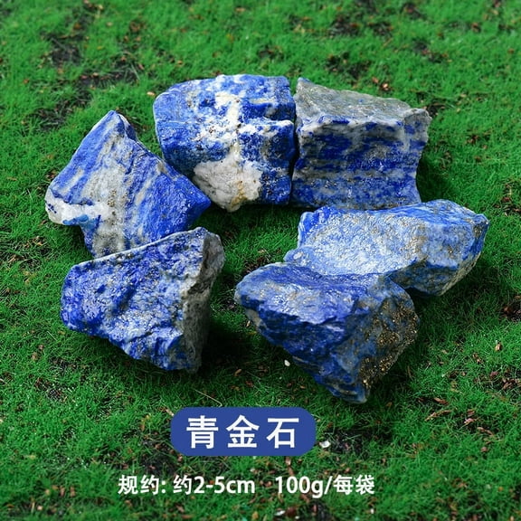 Zhuge 1kg natural crystal raw stone aromatherapy stone bulk expanded stone blue 2-5cm irregular natural mineral crystal decorative stone