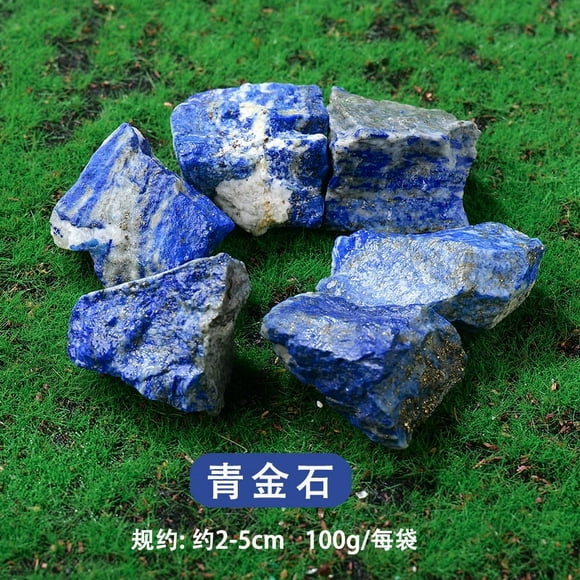 Zhuge 200g blue natural crystal raw stone aromatherapy stone bulk expansion stone 2-5cm irregular natural mineral crystal decorative stone