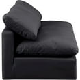 thumbnail image 5 of Meridian Furniture Indulge 70" Contemporary Vegan Leather Modular Sofa in Black, 5 of 8