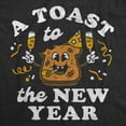 thumbnail image 2 of Womens Funny T Shirts A Toast To A New Year Sarcastic New Years Eve Graphic Novelty Tee For Ladies Womens Graphic Tees, 2 of 9