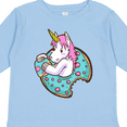 thumbnail image 4 of Inktastic Unicorn Donut Boys or Girls Long Sleeve Toddler T-Shirt, 4 of 5