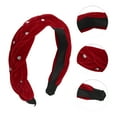 thumbnail image 3 of Unique Bargains 1 Pc Fashion Weave Rhinestone Headbands for Women Red, 3 of 6