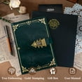 thumbnail image 3 of WEMATE Diary, Password Protected Notebook for Writing, Vintage Locking Journal for Women, Men, A5 PU Leather Green, 3 of 8