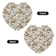 thumbnail image 2 of Uemuo Mushroom Garnish Print Compact Portable Pocket Makeup Mirror - Leather Cover, Elegant Travel Cosmetic Mirror for Purse, Pocket, and Handbag-Heart Shape, 2 of 9