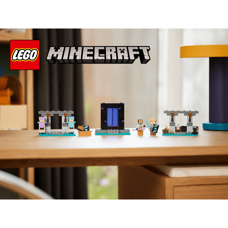 LEGO Minecraft 21252 The Armory Building Set – 203-Piece Block Kit