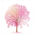 thumbnail image 3 of Tree Duvet Cover Set, Feminine and Cherry Blossom Spring Time Plantation, Decorative 3 Piece Bedding Set with 2 Pillow Shams, Queen Size, Pink Blush, by Ambesonne, 3 of 3