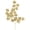Gold Orchid Solid Floral Cluster 32" x 2" x 47", variant on CosmoLiving by Cosmopolitan Gold Metal Orchid Floral Wall Decor with Stem