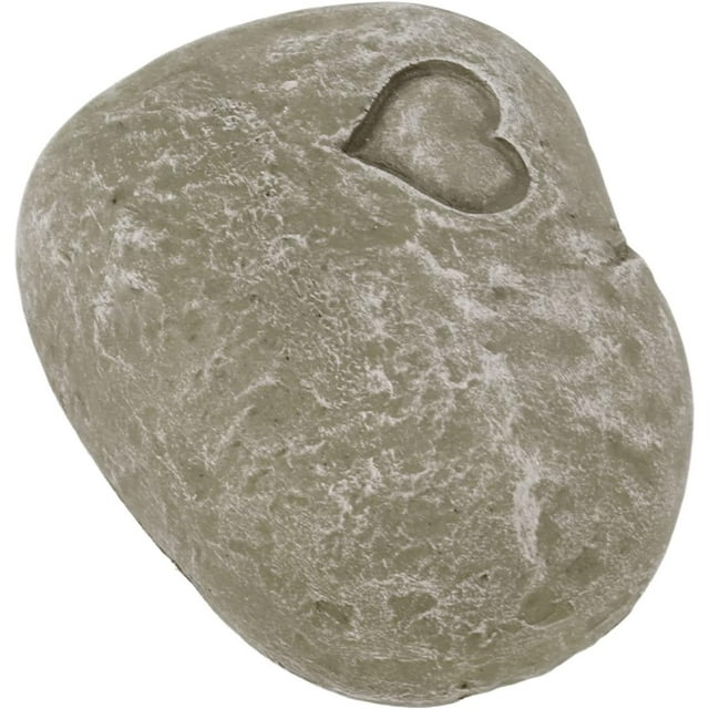 HELIAHOO Pierre Commémorative de Jardin pour Animaux de Compagnie, Marqueur de Tombe pour Chien Gravable, Résistant aux Intempéries et Facile à Utiliser (Couleur Mousse Pierre d'Amour) UA2457-8252
