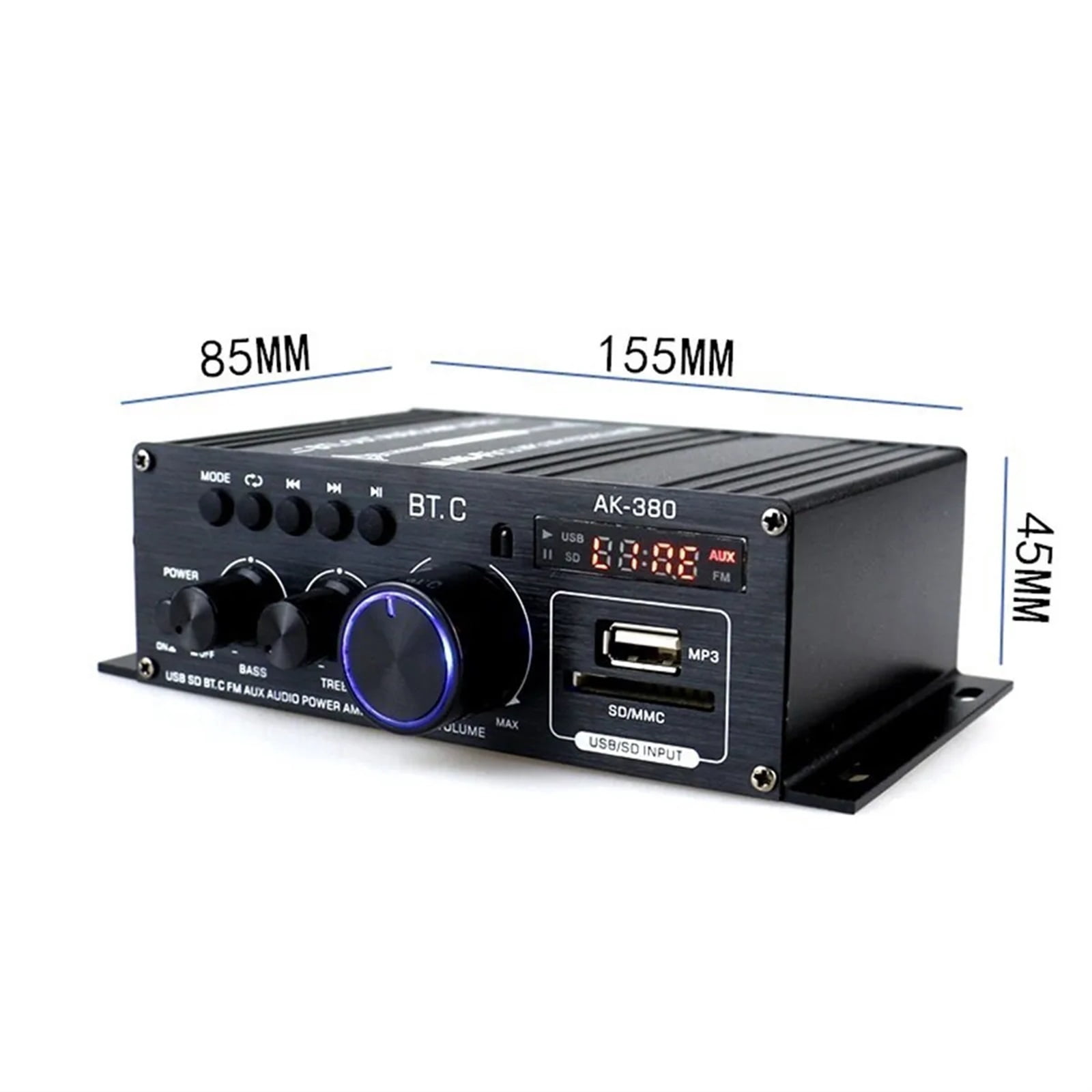 AK380/G8/AK370/AK270/AK170 800W 12V Home Car Hifi Power Amplifier Stereo BASS Audio Amp Speaker Class D Car Home Sound Power Amp ,Precision Control and Adjustment