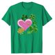 thumbnail image 4 of Camisetas de Manga Corta para las Mujeres de Moda Imprimir Cuello Redondo Camiseta, Mezcla de Poliéster Ligero para Primavera Verano Otoño, 4 of 8