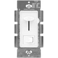thumbnail image 2 of LED Dimmer Electrical Light Switch - 3-Way/Single Pole Use, 600 Watt Max, LED and Incandescent Compatible for Dimmable Home Lighting Needs, Wall Plate Cover Included - White, 2 of 6