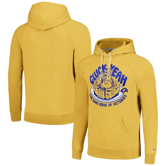 Unisex Homage Gold Los Angeles Rams NFL x Guy Fieri-s Flavortown Tri-Blend Pullover Hoodie