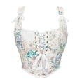 thumbnail image 1 of Funicet Débardeurs pour Femmes Décontractés, Hauts Décontractés pour Femmes, Débardeur à Bretelles Réglables avec Imprimé Corset Sans Manches, 1 of 8