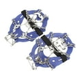 thumbnail image 4 of Clavos para zapatos en condiciones de nieve y hielo, agarres para actividades al aire libre Azul, 4 of 9