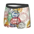 thumbnail image 5 of Goofa Travel Stamp Printed Men's Boxer Briefs Underwear, Moisture-Wicking Underwear, Trunk,Soft and Breathable Cotton Underwear-Small, 5 of 9