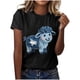 thumbnail image 2 of Xuyuer Women Blessed Beyond Measure Graphic Funny Cute T Shirts (Gift Ideas) Printed Graphic Workout Athletic Loose Fitting Tee Tops Print Blouses Casual Crew Neck Short Sleeve Basic Tee, 2 of 4