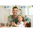 thumbnail image 4 of Hanukkah Candles Gold Frosted Premium Tapered Hand Decorated Chanuka Candle, 4 of 6