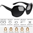 thumbnail image 4 of Gafas de sol Joopin Oversized Black Polarized para mujer, 4 of 6