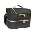 thumbnail image 1 of Bolsa de almacenamiento para esmalte de uñas, lámpara secadora de uñas, Estuche de transporte con capacidad para 60 botellas, Estuche de transporte de negro, 1 of 8