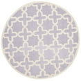thumbnail image 4 of SAFAVIEH Cambridge Liz Geometric Wool Runner Rug, Lavender/Ivory, 2'6" x 10', 4 of 10