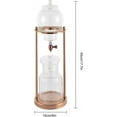 thumbnail image 2 of Metal Cold Brew Drip Tower, Ice Cold Drip Tower 6-8 Cups 600ml -20-150°C Temperature Range With Slow Drip TechnologyIBamboo Straight Frame for Home Office Drip Coffee Maker, 2 of 9