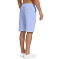 thumbnail image 4 of Aiyino Mens Shorts Plus Size Casual Drawstring Zipper Pockets Elastic Waist Big and Tall Beach Shorts,Blue 4XL, 4 of 9