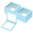 thumbnail image 1 of Uxcell 20 Pcs Caja de almacenamiento para uñas postizas, caja de exhibición para arte de uñas, organizador para regalos de joyería, suministros de almacenamiento para el hogar, azul, 1 of 6