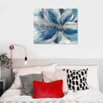 thumbnail image 5 of Nawypu Blue and Gold Flower Wall Art with Frame For Living Room-Framed Canvas Prints For Bedroom-Large Modern Abstract Pictures for Office Kitchen and Home Decorations, 5 of 6