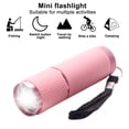 thumbnail image 5 of Yucurem 9LED Mini Flashlight Camping Light Waterproof Aluminum Alloy Torches Portable Lighting Tools (Pink), 5 of 8