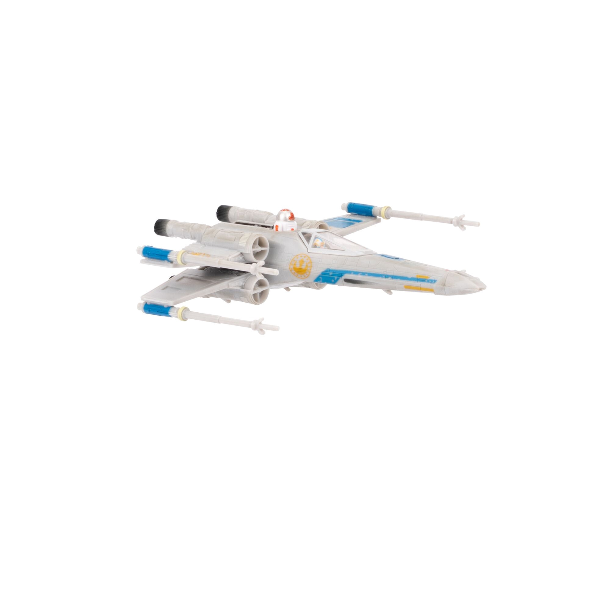 STAR WARS 5 Inch Vehicle and Figure New Republic X-Wing with Pilot (Skeleton Crew) - Series 9
