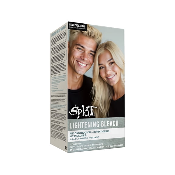 Splat Lightening Bleach, Semi-Permanent Lightening Hair Dye for All Hair Colors