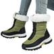 thumbnail image 2 of Zapatos para mujer, de invierno, para exteriores, nieve, aislamiento grueso, de algodón, para turismo rural, esquí, zapatillas para correr, botas vaqueras., 2 of 4