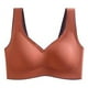 thumbnail image 2 of Sujetador sin costuras Sport Yoga Running Hacer subir Vest Underwire Soft Sleep Ropa interior de mujer, Rojo, L kenally  AP001300-10B, 2 of 7