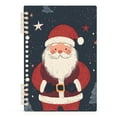 thumbnail image 7 of FORMRS 1-Subject Spiral Notebook 8" x 5" College Ruled 60 Refillable Sheet, Blue Christmas Santa, 7 of 7