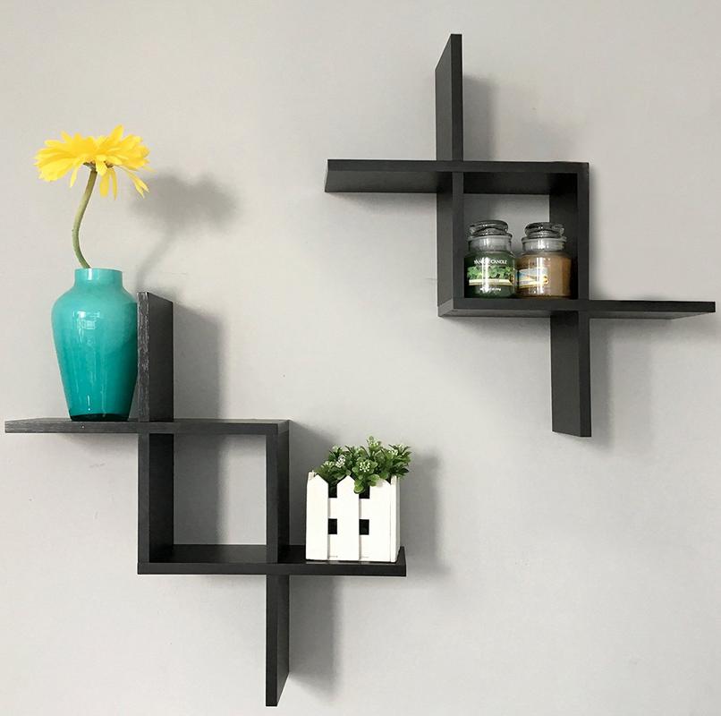 Intersecting Wall Mounted Floating Shelves 4 Cube