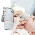 thumbnail image 6 of JWQFBC Multifunctional Water Bottle Thermal Bag Thermal Insulation Baby Feeding Bottle Warmer Bag Cartoon Gray, 6 of 7