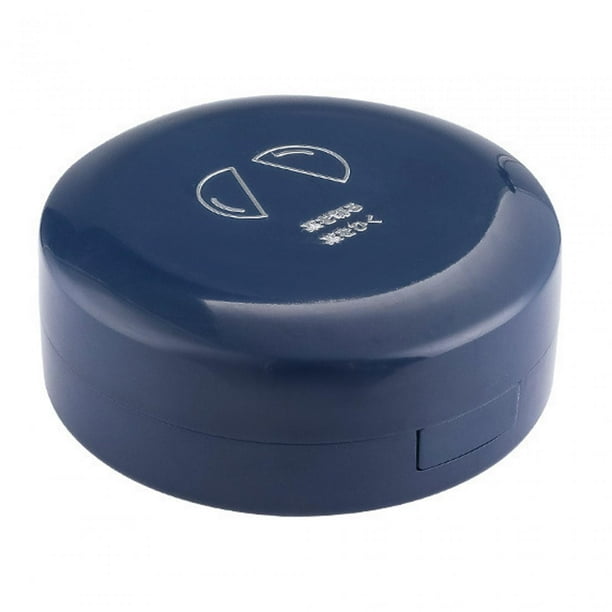 Pastillero de viaje, pastillero portátil para guardar vitaminas, tabletas y pastillas diarias. Azul