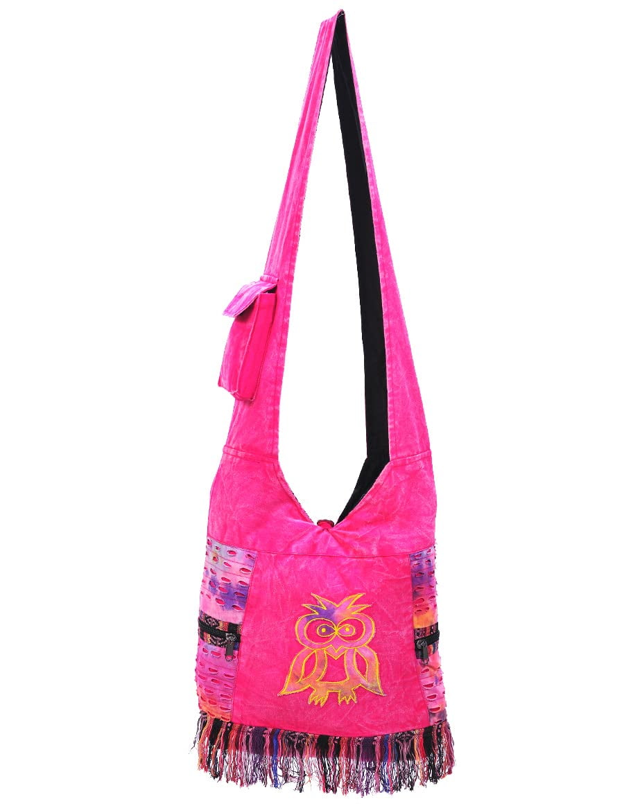 Neon Pink Buckle Decor Flap Square Bag