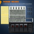thumbnail image 4 of Panel de interruptor Basculante de 4 Bandas para Automóvil, Camión, Barco, RV, UTV, ATV, Aluminio de Alta Resistencia, Inmediable, Ajuste Universal Con Cargador USB PD TUPO C, 4 of 7