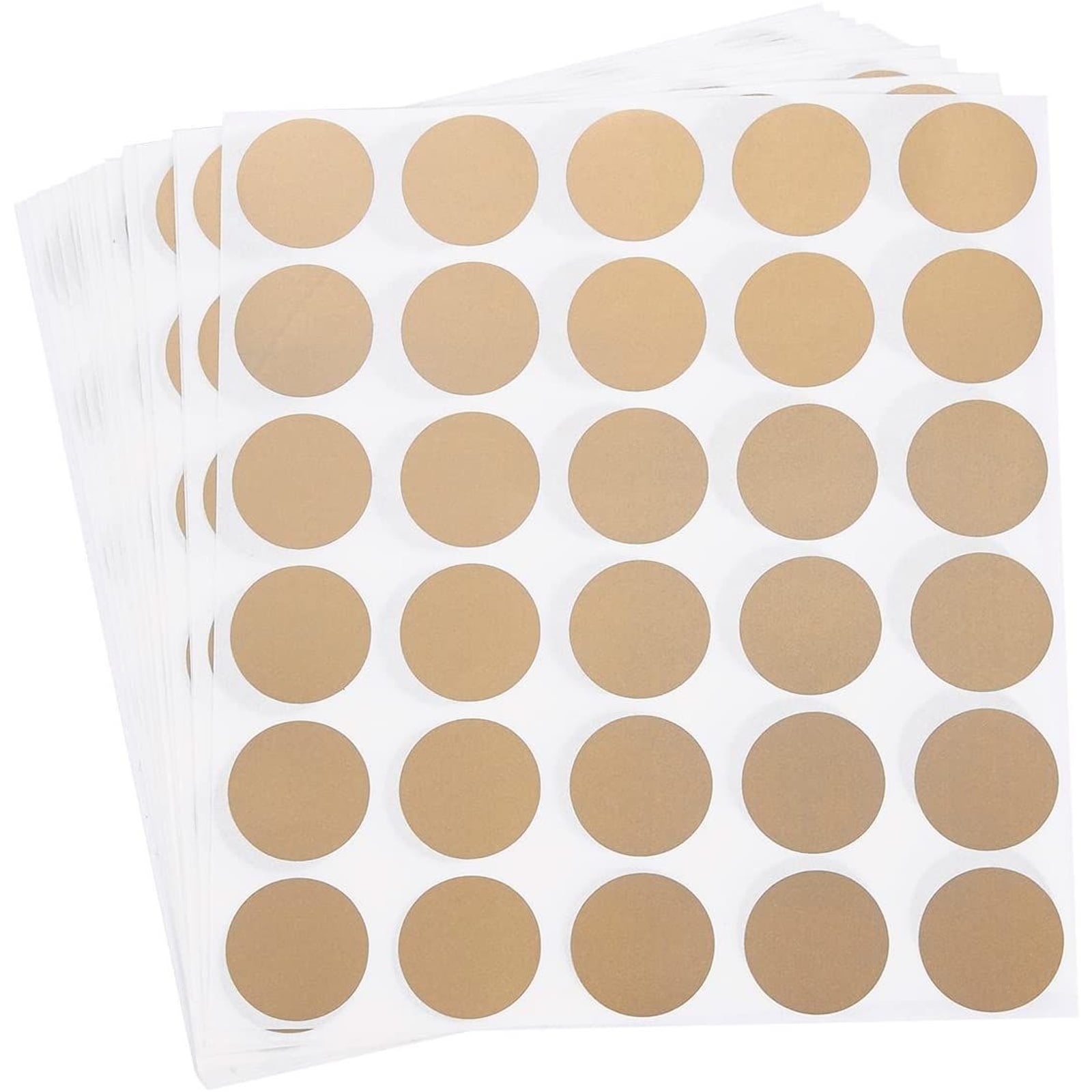 510 Pack Scratch-Off Stickers, 1-Inch Round Self-Adhesive, Peel and Stick DIY Labels for Small Business Promotions, Wedding Games, Fundraisers, Gold